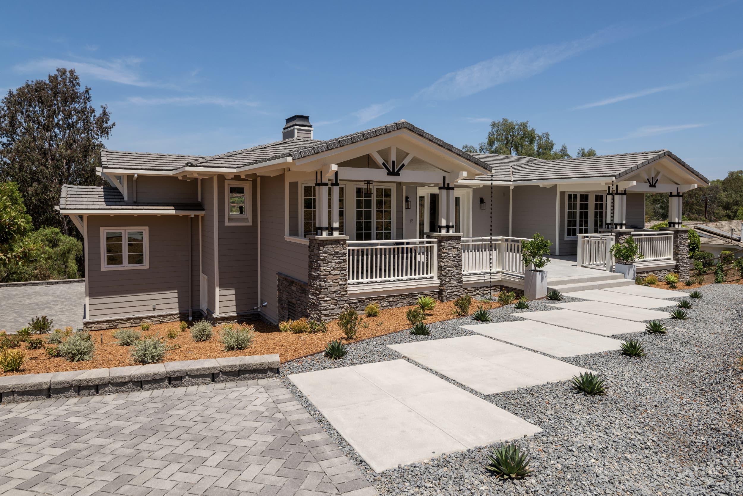 Rancho Santa Fe Craftsman Style Home Design and Construction